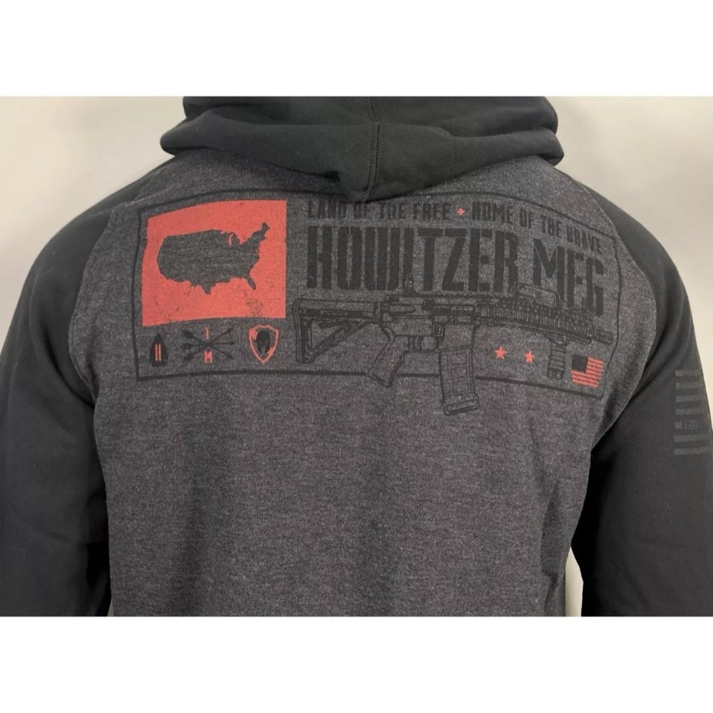 Howitzer Style Men's Hoodie FREE AND BRAVE Militar - Picture 9 of 12
